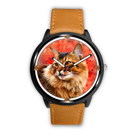 Somali Cat Art Print Wrist watch