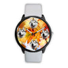 Lovely Siberian Husky Print Wrist Watch