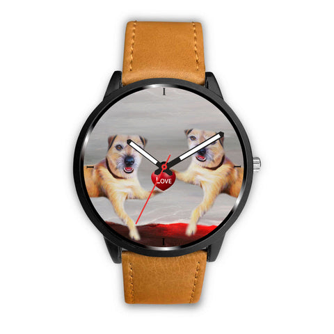 Border Terrier Love Print Wrist Watch