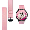 Himalayan guinea pig Pink Print Wrist Watch