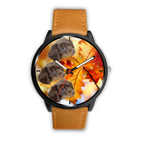 Dachshund Print Wrist Watch