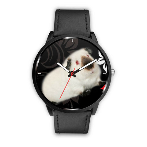 Himalayan guinea pig Black Print Wrist Watch