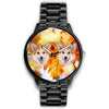 Pembroke Welsh Corgi Print Wrist Watch