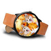 Pembroke Welsh Corgi Print Wrist Watch