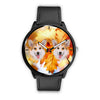 Pembroke Welsh Corgi Print Wrist Watch