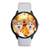 Pembroke Welsh Corgi Print Wrist Watch