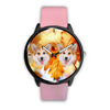 Pembroke Welsh Corgi Print Wrist Watch