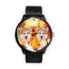 Pembroke Welsh Corgi Print Wrist Watch