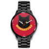 Bombay cat Print On Red Wrist Watch