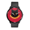 Bombay cat Print On Red Wrist Watch