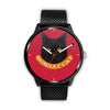 Bombay cat Print On Red Wrist Watch