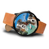 Cute Australian Shepherd Dog Print Wrist Watch