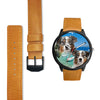 Cute Australian Shepherd Dog Print Wrist Watch