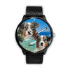 Cute Australian Shepherd Dog Print Wrist Watch