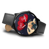 Pug Dog with Love Print Wrist Watch