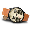 Miniature Schnauzer Print Wrist Watch