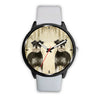 Miniature Schnauzer Print Wrist Watch