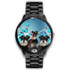 Miniature Schnauzer Dog Print Wrist Watch