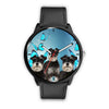 Miniature Schnauzer Dog Print Wrist Watch