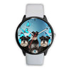 Miniature Schnauzer Dog Print Wrist Watch