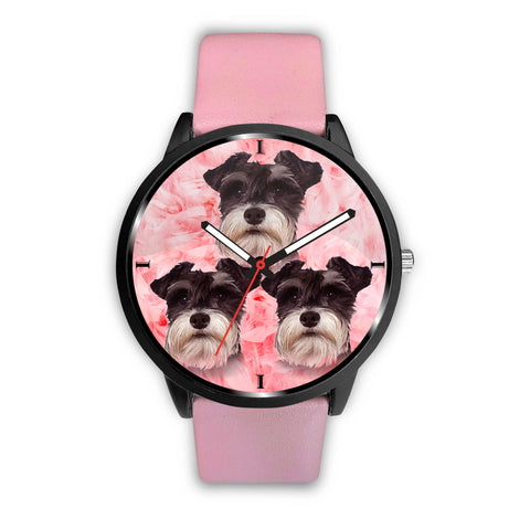 Cute Miniature Schnauzer Print Wrist Watch