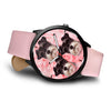 Cute Miniature Schnauzer Print Wrist Watch