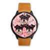 Cute Miniature Schnauzer Print Wrist Watch