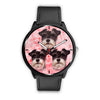 Cute Miniature Schnauzer Print Wrist Watch