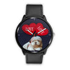 Shih Tzu with Love Print Wrist Watch