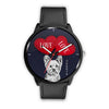 Yorkie with Love Print Wrist Watch