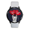 Yorkie with Love Print Wrist Watch