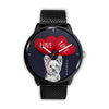 Yorkie with Love Print Wrist Watch