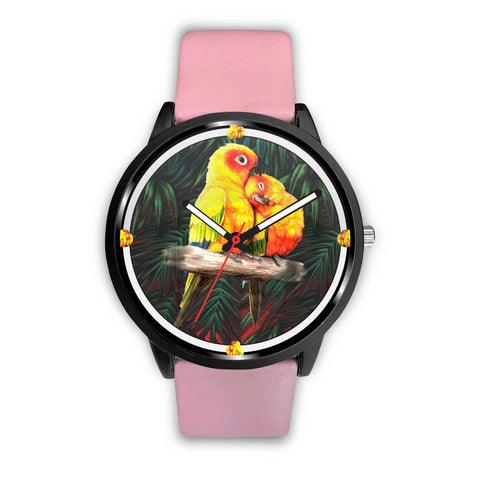 Lovely Sun Conure Parrot Print Wrist Watch