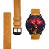 Amazing Basset Hound with Love Print Wrist Watch