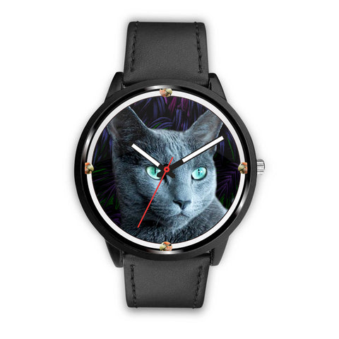 Amazing Russian Blue Cat Print Wrist Watch