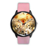 Cute Pomeranian Print Wrist Watch