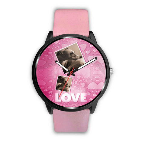Whippet Love Print Wrist Watch