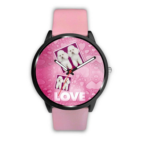 Poodle dog Love Print Wrist Watch