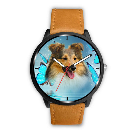 Shetland Sheepdog Print Wrist Watch