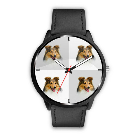 Cute Shetland Sheepdog Print Wrist Watch