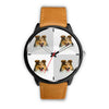 Cute Shetland Sheepdog Print Wrist Watch