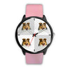 Cute Shetland Sheepdog Print Wrist Watch