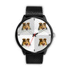 Cute Shetland Sheepdog Print Wrist Watch