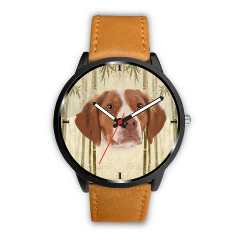 Brittany Dog Print Wrist Watch