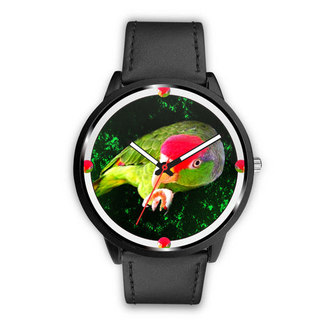 Amazon Red Headed Parrot Print Wrist Watch