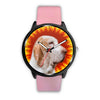 Bracco Italiano dog Fire Flame Wrist Watch