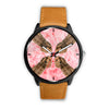 Cocker Spaniel On Pink Print Wrist Watch