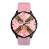 Cocker Spaniel On Pink Print Wrist Watch