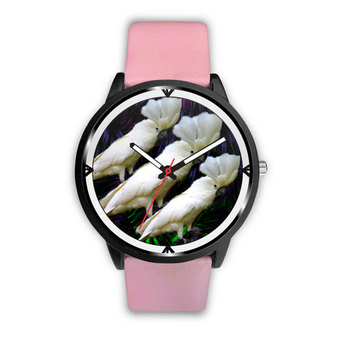 Umbrella Cockatoo Parrot Print Wrist Watch