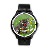 Cute American Shorthair Cat Art Print Wrist Watch